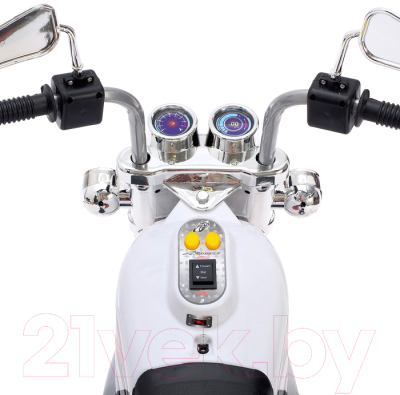 Детский мотоцикл Sima-Land Чоппер / 4650205 (белый)