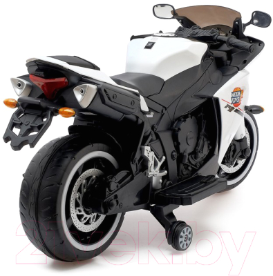 Детский мотоцикл Sima-Land Супербайк / 4650201 (белый)