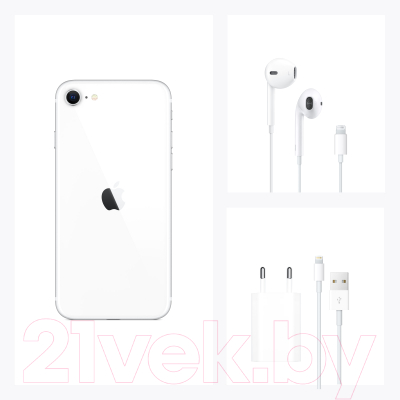 Смартфон Apple iPhone SE 64GB / MX9T2 (белый)