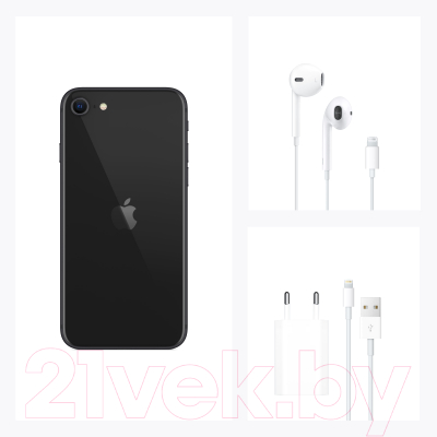 Смартфон Apple iPhone SE 256GB / MXVT2 (черный)
