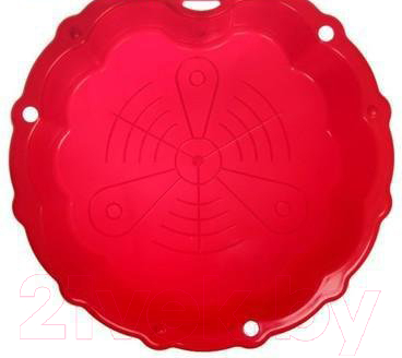 Песочница-бассейн Zebra Toys Ракушка с тентом / 3391195 (красный)