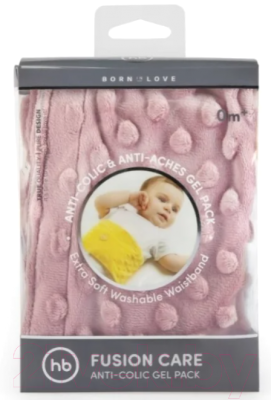 Пояс-грелка детская Happy Baby 21009 анти-коликовая с чехлом (лиловый)