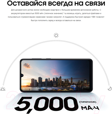 Смартфон Samsung Galaxy A31 128GB / SM-A315FZWVSER (белый)