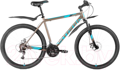 Велосипед STARK Outpost 26.2 D 2020 (20, коричневый/синий/черный)