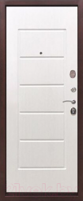 Входная дверь Гарда 7.5 антик/белый ясень (86x205, правая)