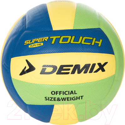 Мяч волейбольный Demix VLPU4405 (р-р 5, синий/зеленый/желтый)