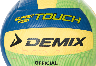 Мяч волейбольный Demix VLPU4405 (р-р 5, синий/зеленый/желтый)