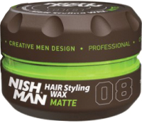 Воск для укладки волос NishMan 08 Matte Look (100мл) - 