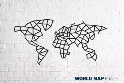 Декор настенный EWA Карта мира