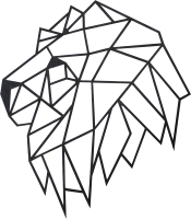 Декор настенный EWA Голова льва - 