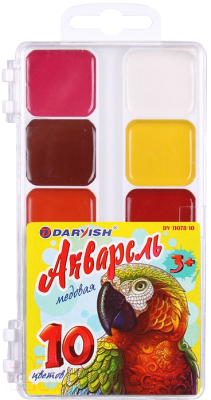 Акварельные краски Darvish Попугай / DV-11078-10