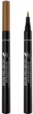 Фломастер для бровей Rimmel Brow Pro Micro 24HR Precision-Stroke Pen тон 001 (1мл)