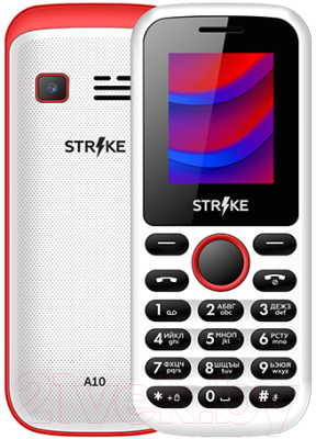 Мобильный телефон Strike A10 (белый/красный)