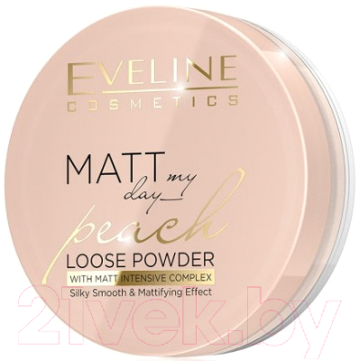 Пудра рассыпчатая Eveline Cosmetics Matt My Day Loose Powder Peach (6г)