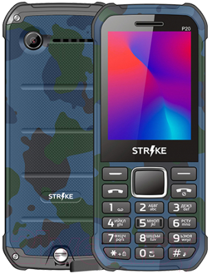Мобильный телефон Strike P20 (синий камуфляж)