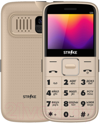 Мобильный телефон Strike S20 (золото)