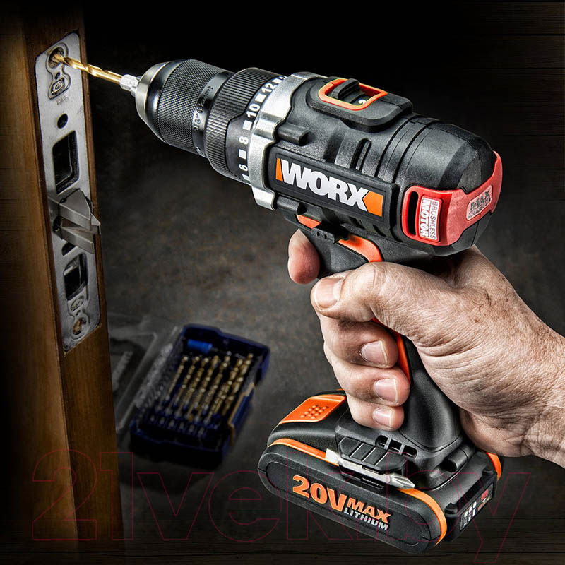 Аккумуляторная дрель-шуруповерт Worx BL WX175