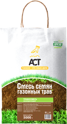 Семена газонной травы АгроСемТорг Низкорастущая (5кг)