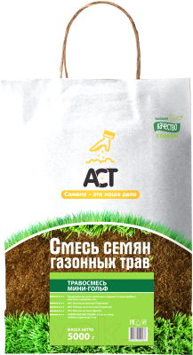 Семена газонной травы АгроСемТорг Мини-гольф (5кг)