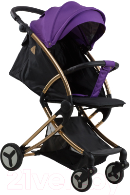 Детская прогулочная коляска Aimile Summer Gold / FPG-1 (фиолетовый/черный)