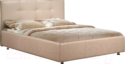 Двуспальная кровать ФорестДекоГрупп Софи 200x180 (кремовый)