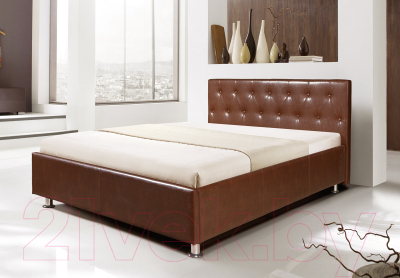 Полуторная кровать ФорестДекоГрупп Софи-3 200x140 (коричневый)