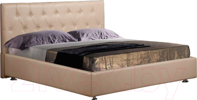 Полуторная кровать ФорестДекоГрупп Софи-3 200x140 (кремовый)