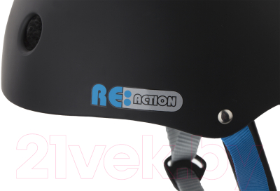 Защитный шлем Reaction S17REP6BQL/S17ERERP006-BQ (L, черный/голубой)