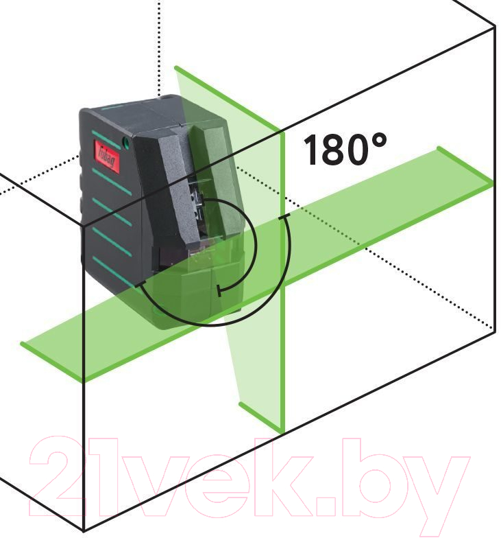 Лазерный нивелир Fubag Crystal 20G VH Set / 31628 (зеленый луч)