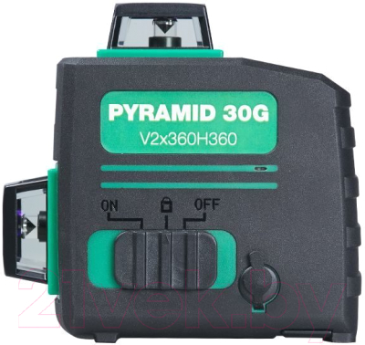 Лазерный нивелир Fubag Pyramid 30G V2х360H360 3D / 31632 (зеленый луч)