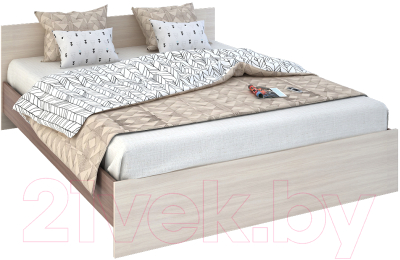 Двуспальная кровать Rikko Бася КР558 160х200 (шимо темный/шимо светлый)