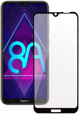 Защитное стекло для телефона Volare Rosso Fullscreen для Huawei Y6 2019/Y6s/Honor 8A/8A Pro (черный)