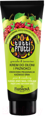 Крем для рук Farmona Tutti Frutti груша и клюква восстанавливающий (75мл)