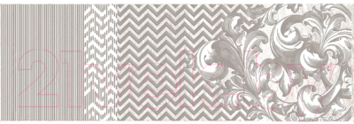 Декоративная плитка Нефрит-Керамика Брендл / 04-01-1-17-03-06-2011-1 (600х200, серый)