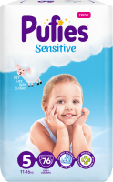 Подгузники детские Pufies Sensitive Junior 11-16кг (76шт) - 