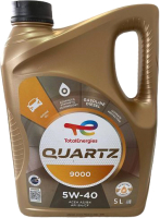 Моторное масло Total Quartz 9000 5W40 / 213678 / 148650 (5л) - 