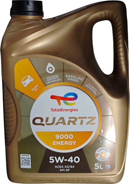 Моторное масло Total Quartz 9000 Energy 5W40 / 213697 (5л)