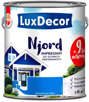 Краска LuxDecor Njord Безоблачное небо (2.5л)