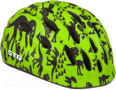 Защитный шлем STG HB10 / Х98561 (XS, черный/зеленый)