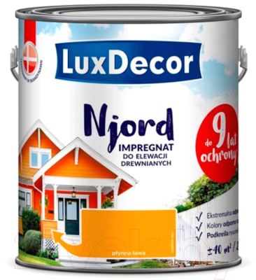 Краска LuxDecor Njord Текущая лава (5л)