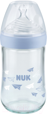 Бутылочка для кормления NUK Nature Sense / 10745093 (голубой)