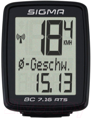 Велокомпьютер Sigma BC 7.16 / 07162 (черный)