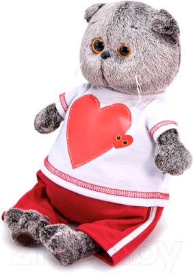 Мягкая игрушка Budi Basa Басик в футболке с сердцем / Ks19-139