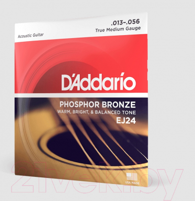 Струны для акустической гитары D'Addario EJ-24