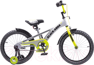 Детский велосипед Black Aqua Velorun 16 KG1619 (серый/лимонный)
