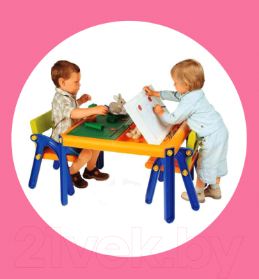 Комплект мебели с детским столом PicnMix 5 в 1 для двух детей / 367