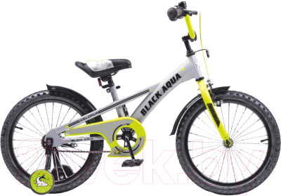 Black Aqua Velorun 18 KG1819 (серый/лимонный) Детский велосипед ...
