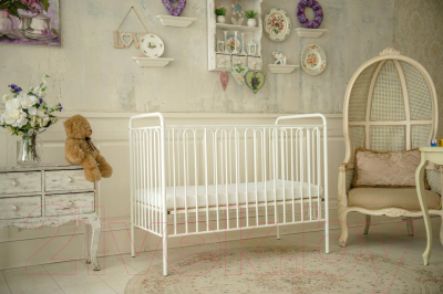 Детская кроватка Polini Kids Vintage 110 (белый)
