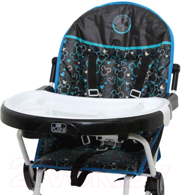 Стульчик для кормления Polini Kids Disney Baby 252. Микки Маус (черный)