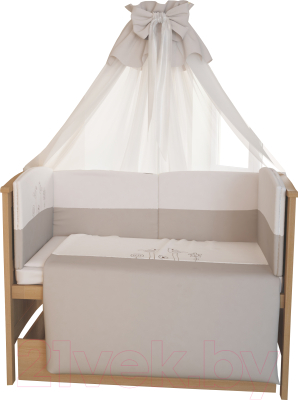Комплект постельный для малышей Polini Kids Волшебная полянка 7 (140x70)